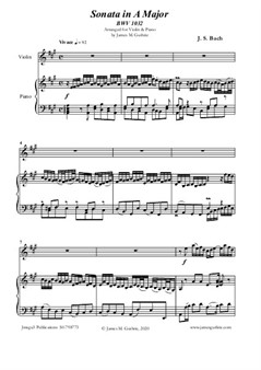 BACH: Sonata for Violin and Piano